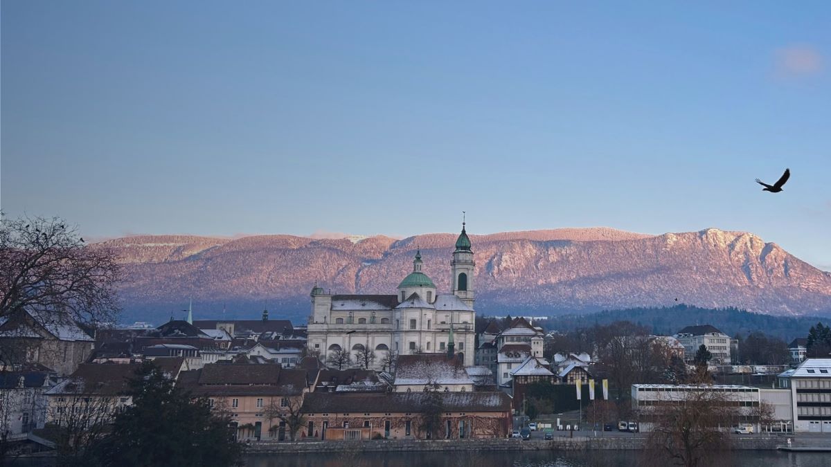 Altstadt Solothurn und Jura im Winter